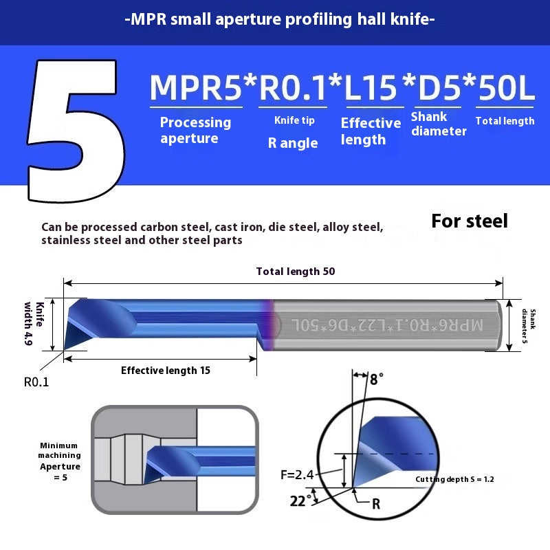 1129-CNC Small Bore Boring Tools MPR Copy Boring Turning Tools for Stainless Steel, Copper and Aluminum Lathe Micro Small Boring Tools Shandong Denso Pricision Tools Co.,Ltd.